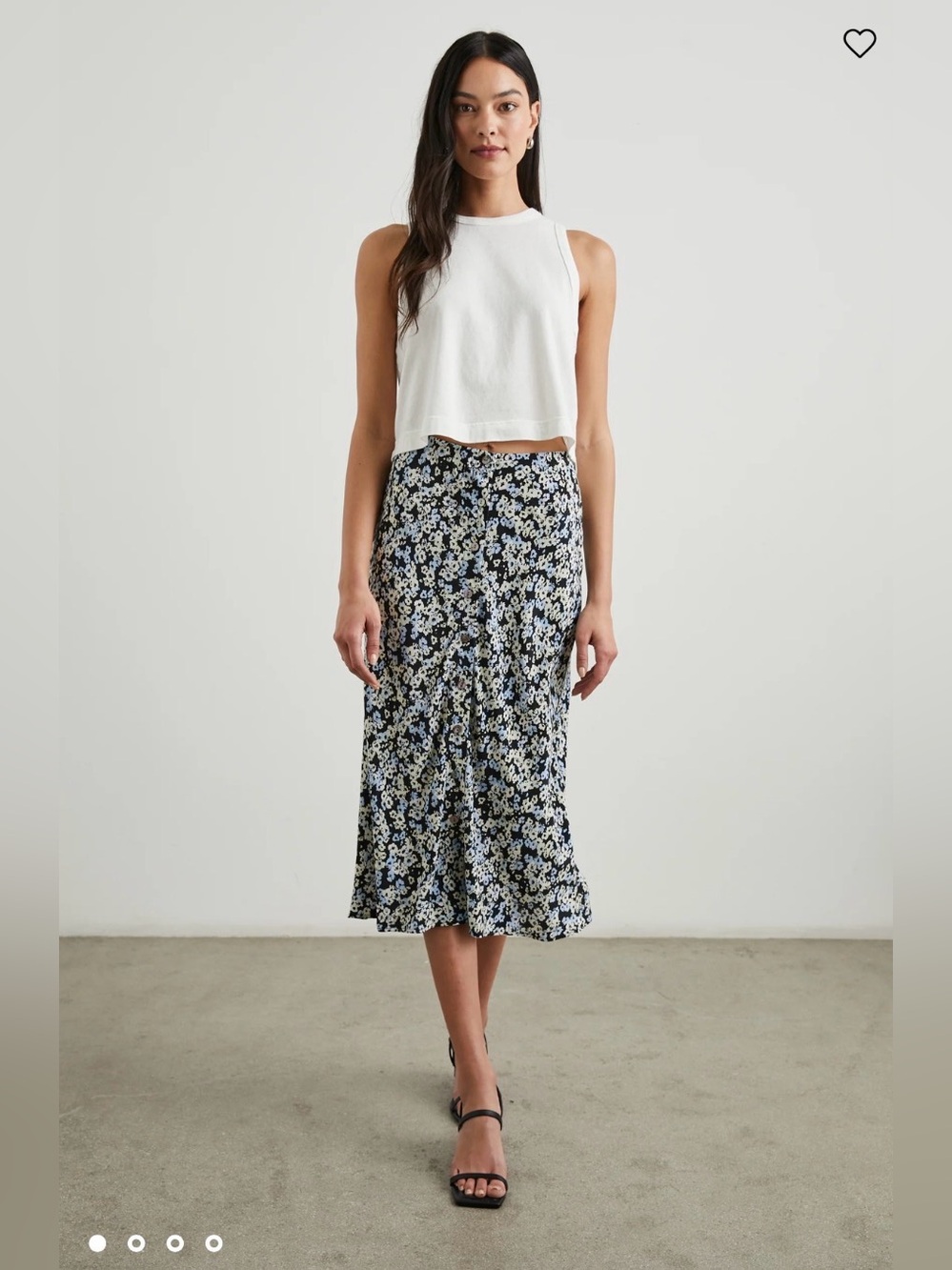 RAILS Floral Midi Skirt